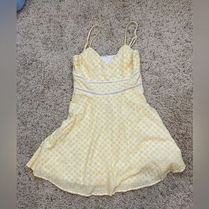 Yellow flower sundress